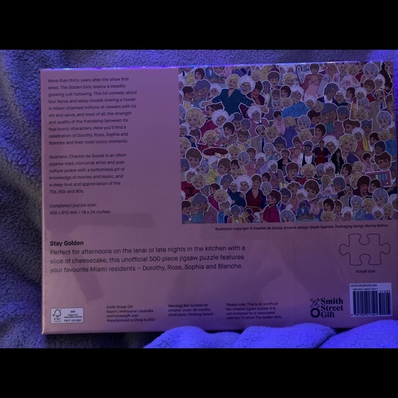 New in box “Golden Girls Puzzle”.  500 pieces. - Picture 3 of 3